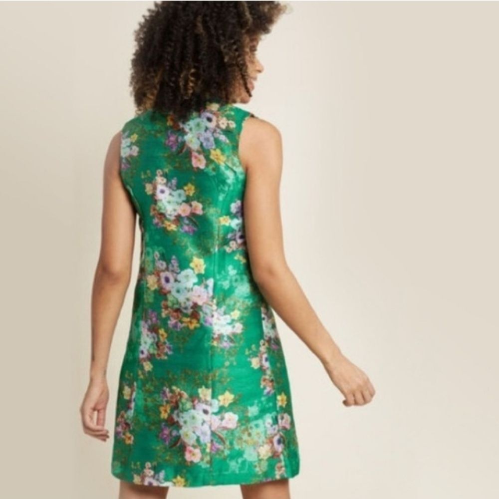 MODCLOTH Sleeveless Sheath Mini Dress 60s Floral Rare Era of Aplomb Size M NEW - Picture 9 of 13